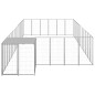Gabbia per Cani Argento 22,99 m² in Acciaio Gabbia per Cani Argento 22,99 m² in Acciaio