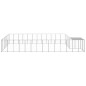 Gabbia per Cani Argento 22,99 m² in Acciaio Gabbia per Cani Argento 22,99 m² in Acciaio