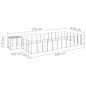 Gabbia per Cani Argento 22,99 m² in Acciaio Gabbia per Cani Argento 22,99 m² in Acciaio