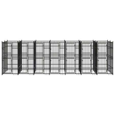 Gabbia per Cani da Esterno in Acciaio 12,9 m²