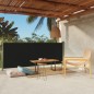 Tenda Laterale Retrattile per Patio 117x300 cm Nera Tenda Laterale Retrattile per Patio 117x300 cm Nera