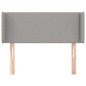 Testiera ad Orecchio Grigio Chiaro 83x16x78/88 cm in Tessuto