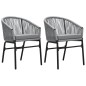 Set Mobili da Pranzo per Giardino 3 pz Grigio Set Mobili da Pranzo per Giardino 3 pz Grigio