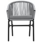 Set Mobili da Pranzo per Giardino 3 pz Grigio Set Mobili da Pranzo per Giardino 3 pz Grigio