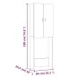 vidaXL Mobile per Lavatrice Rovere Fumo 64x25,5x190 cm vidaXL Mobile per Lavatrice Rovere Fumo 64x25,5x190 cm