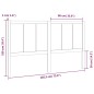 Testiera Bianca 185,5x4x100 cm in Legno Massello di Pino Testiera Bianca 185,5x4x100 cm in Legno Massello di Pino