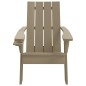 Sedia da Giardino Marrone Chiaro 75x88,5x89,5 cm Polipropilene