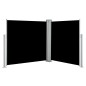 Tenda da Sole Laterale Retrattile Nera 100x600 cm Tenda da Sole Laterale Retrattile Nera 100x600 cm