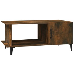 Tavolino da Salotto Rovere Fumo 90x50x40 cm Legno Multistrato