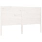 Testiera Bianca 156x4x100 cm in Legno Massello di Pino Testiera Bianca 156x4x100 cm in Legno Massello di Pino