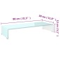 Supporto TV / Rialzo Monitor in Vetro Verde 80x30x13 cm Supporto TV / Rialzo Monitor in Vetro Verde 80x30x13 cm