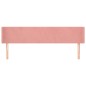 Testiera ad Orecchio Rosa 183x16x78/88 cm in Velluto Testiera ad Orecchio Rosa 183x16x78/88 cm in Velluto