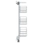 Cestino da Cucina in Rete a 3 Livelli Argento 47x15,5x55,5 cm Cestino da Cucina in Rete a 3 Livelli Argento 47x15,5x55,5 cm