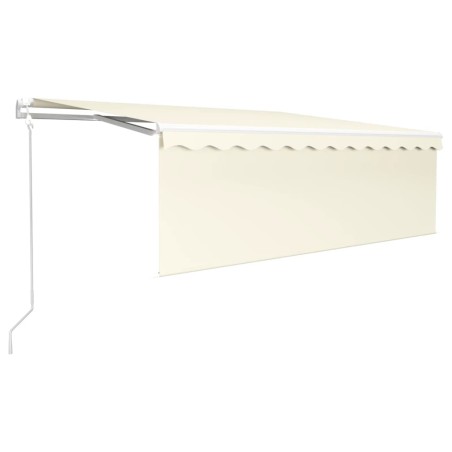 Tenda da Sole Retrattile Automatica con Parasole 4x3m Crema
