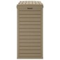 vidaXL Cestino Rifiuti Esterno Marrone Chiaro 78x41x86cm Polipropilene vidaXL Cestino Rifiuti Esterno Marrone Chiaro 78x41x86cm Polipropilene