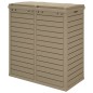 vidaXL Cestino Rifiuti Esterno Marrone Chiaro 78x41x86cm Polipropilene vidaXL Cestino Rifiuti Esterno Marrone Chiaro 78x41x86cm Polipropilene