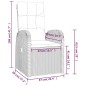 Sedie da Giardino Reclinabili 2 pz con Cuscini Polyrattan Nero Sedie da Giardino Reclinabili 2 pz con Cuscini Polyrattan Nero