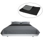 Copriletto Double-Face Trapuntato 170x210 cm Grigio e Nero Copriletto Double-Face Trapuntato 170x210 cm Grigio e Nero