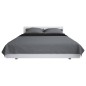 Copriletto Double-Face Trapuntato 170x210 cm Grigio e Nero Copriletto Double-Face Trapuntato 170x210 cm Grigio e Nero