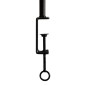 Esschert Design Asta da Tavolo Decorativa con Morsetto Nera Esschert Design Asta da Tavolo Decorativa con Morsetto Nera
