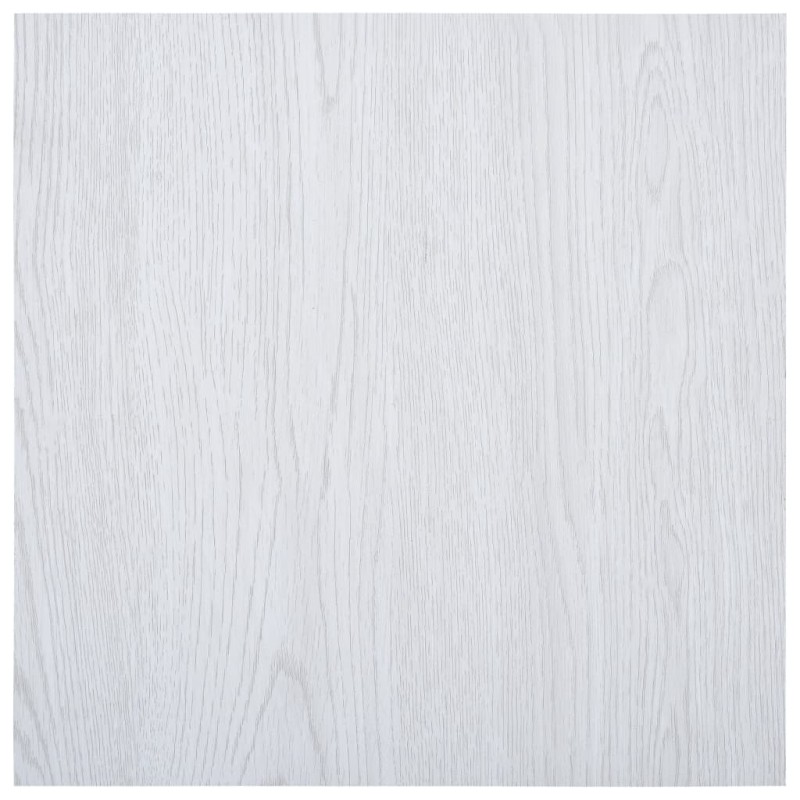 Listoni per Pavimenti Autoadesivi in PVC 5,11 m² Bianchi Listoni per Pavimenti Autoadesivi in PVC 5,11 m² Bianchi