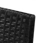 Set Divani da Giardino 3 pz con Cuscini in Polyrattan Nero Set Divani da Giardino 3 pz con Cuscini in Polyrattan Nero