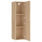 Mobili TV Rovere Sonoma 2 pz 30,5x30x110 cm in Truciolato