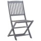 Sedie da Giardino Pieghevoli 4pz con Cuscini in Massello Acacia Sedie da Giardino Pieghevoli 4pz con Cuscini in Massello Acacia