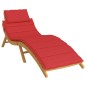 Cuscino per Lettino Rosso 186x58x3 cm in Tessuto Oxford Cuscino per Lettino Rosso 186x58x3 cm in Tessuto Oxford