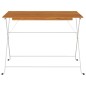 Tavolo Bistrò Pieghevole 100x54x71 cm Massello Acacia e Acciaio Tavolo Bistrò Pieghevole 100x54x71 cm Massello Acacia e Acciaio
