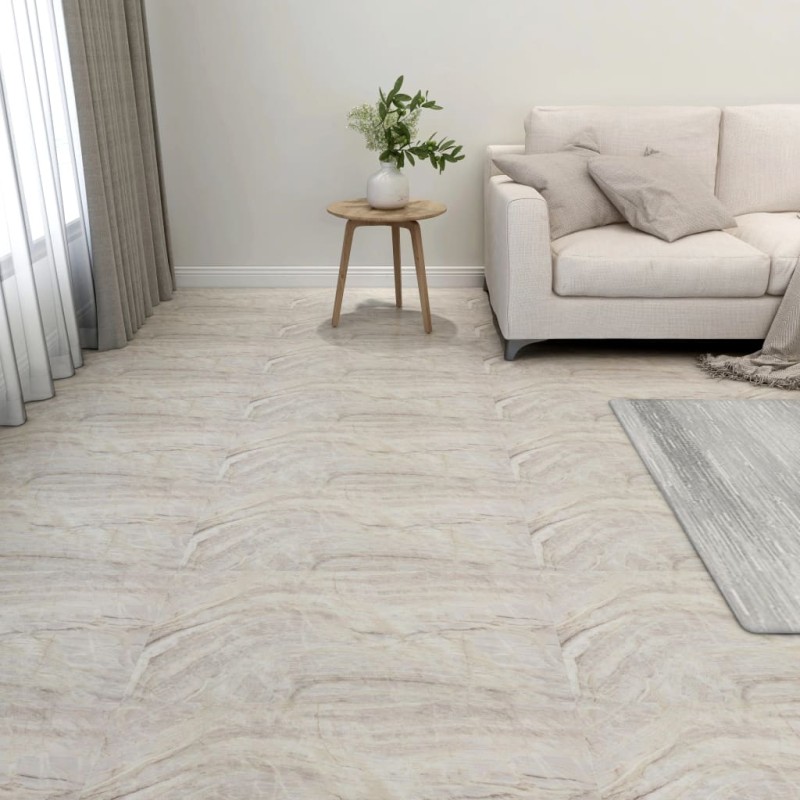 Listoni per Pavimenti Autoadesivi 55 pz in PVC 5,11 m² Beige Listoni per Pavimenti Autoadesivi 55 pz in PVC 5,11 m² Beige