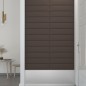 Pannelli Murali 12 pz Tortora 60x15 cm Tessuto 1,08 m² Pannelli Murali 12 pz Tortora 60x15 cm Tessuto 1,08 m²
