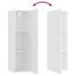 Mobili TV Bianchi 2 pz 30,5x30x110 cm in Truciolato Mobili TV Bianchi 2 pz 30,5x30x110 cm in Truciolato