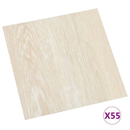 Listoni per Pavimenti Autoadesivi 55 pz in PVC 5,11 m² Beige