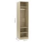 Armadio Rovere Sonoma 50x50x200 cm in Truciolato Armadio Rovere Sonoma 50x50x200 cm in Truciolato