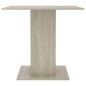 Tavolo da Pranzo Rovere Sonoma 80x80x75 cm in Truciolato Tavolo da Pranzo Rovere Sonoma 80x80x75 cm in Truciolato