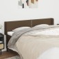 Testiera ad Orecchio Marrone Scuro 203x16x78/88 cm in Tessuto Testiera ad Orecchio Marrone Scuro 203x16x78/88 cm in Tessuto