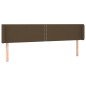 Testiera ad Orecchio Marrone Scuro 203x16x78/88 cm in Tessuto Testiera ad Orecchio Marrone Scuro 203x16x78/88 cm in Tessuto