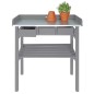 Esschert Design Banco da Lavoro da Giardino Grigio CF29G Esschert Design Banco da Lavoro da Giardino Grigio CF29G