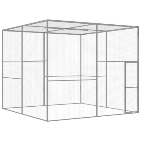 Gabbia per Gatti 3x3x2,5 m in Acciaio Zincato
