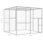 Gabbia per Gatti 3x3x2,5 m in Acciaio Zincato Gabbia per Gatti 3x3x2,5 m in Acciaio Zincato
