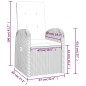 Sedie da Giardino Reclinabili 2 pz e Cuscini Polyrattan Grigio Sedie da Giardino Reclinabili 2 pz e Cuscini Polyrattan Grigio