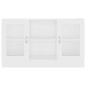 Armadietto con Vetrina Bianco 120x30,5x70 cm in Truciolato Armadietto con Vetrina Bianco 120x30,5x70 cm in Truciolato