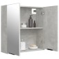 Armadietto a Specchio da Bagno Grigio Cemento 64x20x67 cm Armadietto a Specchio da Bagno Grigio Cemento 64x20x67 cm