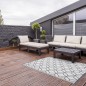 Esschert Design Tappeto da Esterno 180x121 cm Grigio Bianco OC25 Esschert Design Tappeto da Esterno 180x121 cm Grigio Bianco OC25