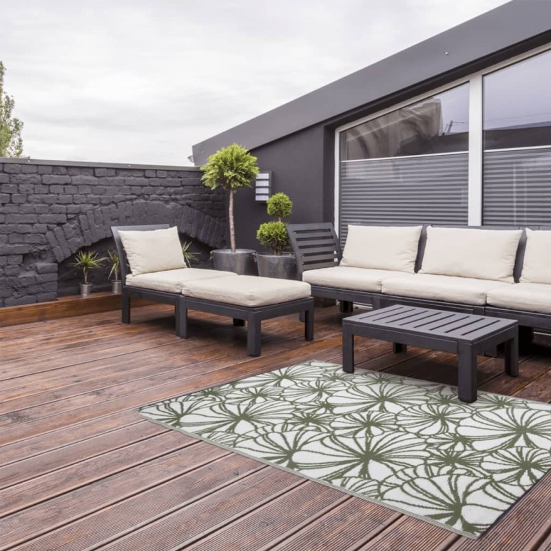 Esschert Design Tappeto da Esterno 241x152 cm Stile Floreale OC21 Esschert Design Tappeto da Esterno 241x152 cm Stile Floreale OC21