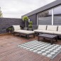 Esschert Design Tappeto da Esterno 180x121 cm Grigio Bianco OC24 Esschert Design Tappeto da Esterno 180x121 cm Grigio Bianco OC24
