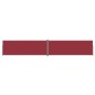 vidaXL Tenda da Sole Laterale Retrattile Rossa 220x1200 cm