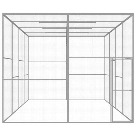 Gabbia per Gatti 6x3x2,5 m in Acciaio Zincato