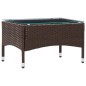 Tavolino da Caffè Marrone 60x40x36 cm in Polyrattan Tavolino da Caffè Marrone 60x40x36 cm in Polyrattan